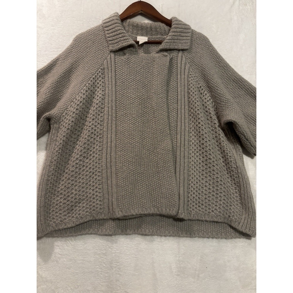 Chicos Womens Chunky Cardigan Sweater XL Gray‎ Wool Mohair Blend Size 3